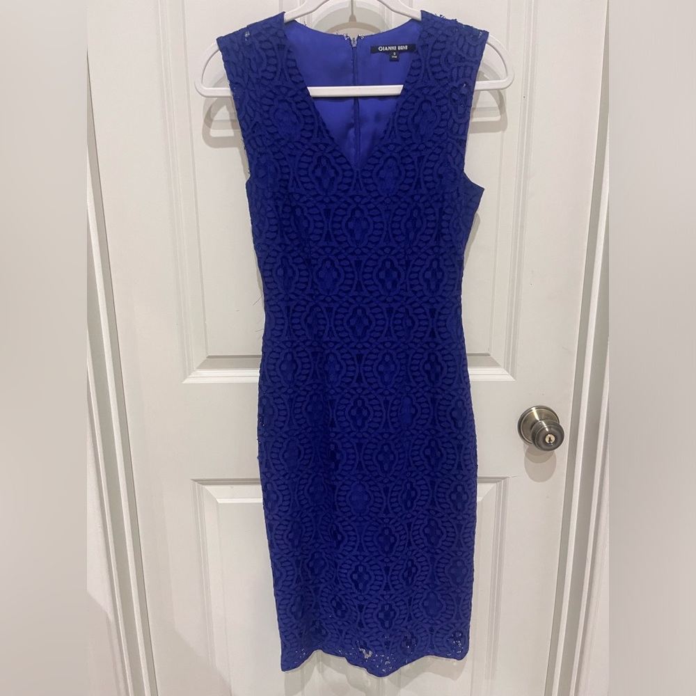 Gianni Bini Blue Lace Dress Size 0